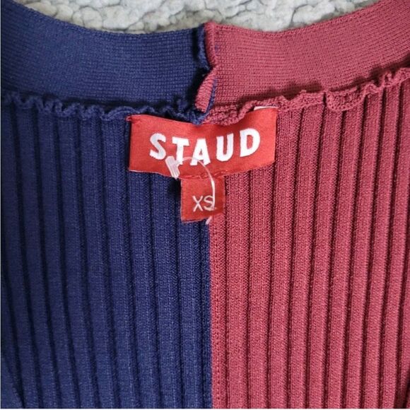 STAUD Shoko Colorblock Sweater Dress Size XS - Picture 12 of 16